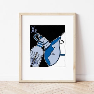 Xenon Giclee print - The Periodic Table of the Elements -