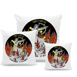 The Zodiac - Sagittarius - Illustrated Cushion