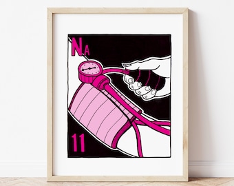 Sodio - Tabla periódica de los elementos - Impresión giclée