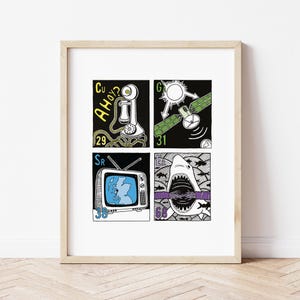 The Elements and Telecoms - Giclee Print (Unframed)