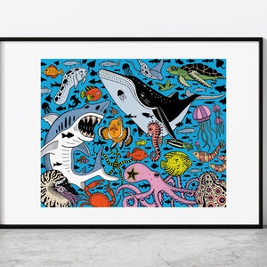 Under the Sea - Giclee Print Unframed