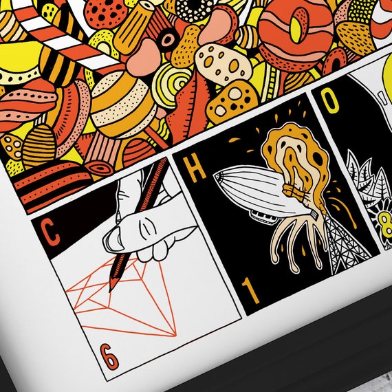 Sugar 6th Anniversary gift for scientists (UK traditional) Periodic