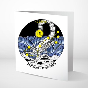 Le Zodiaque - Scorpion - Carte d’anniversaire
