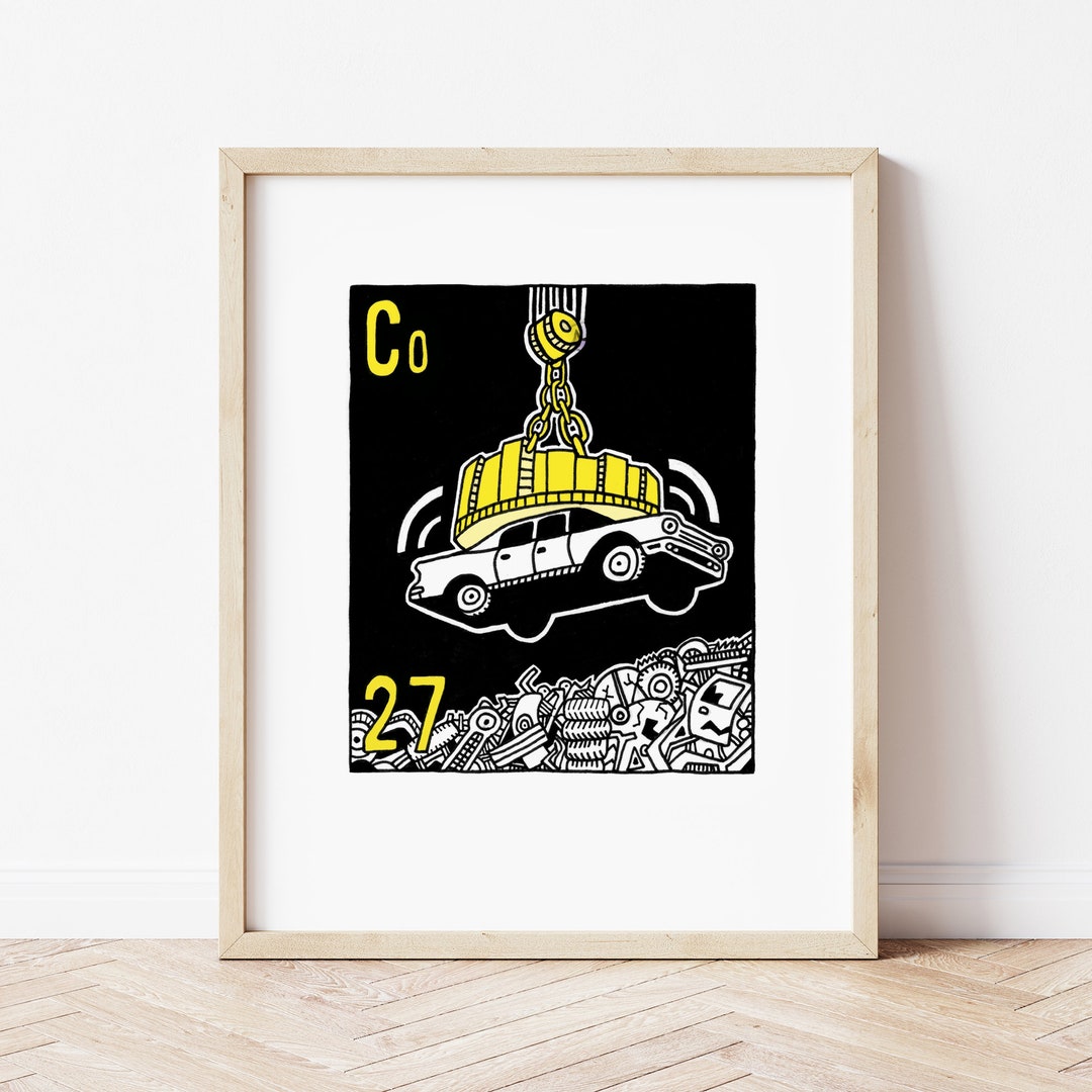 Cobalt - Periodic Table of the Elements - Giclee Print - Etsy