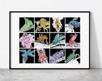 The Insects - Giclee Print Unframed