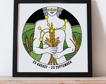 The Zodiac - Virgo - Giclee Print (Unframed)