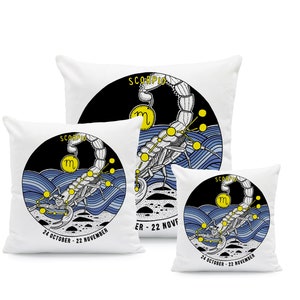 The Zodiac - Scorpio - Illustrated Cushion