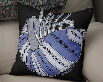 Woodlouse - Illustrated Mini Creature Cushion