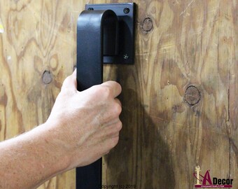 Barn Door Handle - Gate Handle - Barn Door Pull - Black Barn Door Handle - Commercial Heavy Duty Handle - Large Handle - Free Shipping!