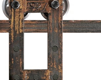 Industrial Barn Door Hardware REAL Rust Sliding Door Hardware Rusty Barn Door Hardware Barn Door Low Profile Custom Barn Door Hardware Best