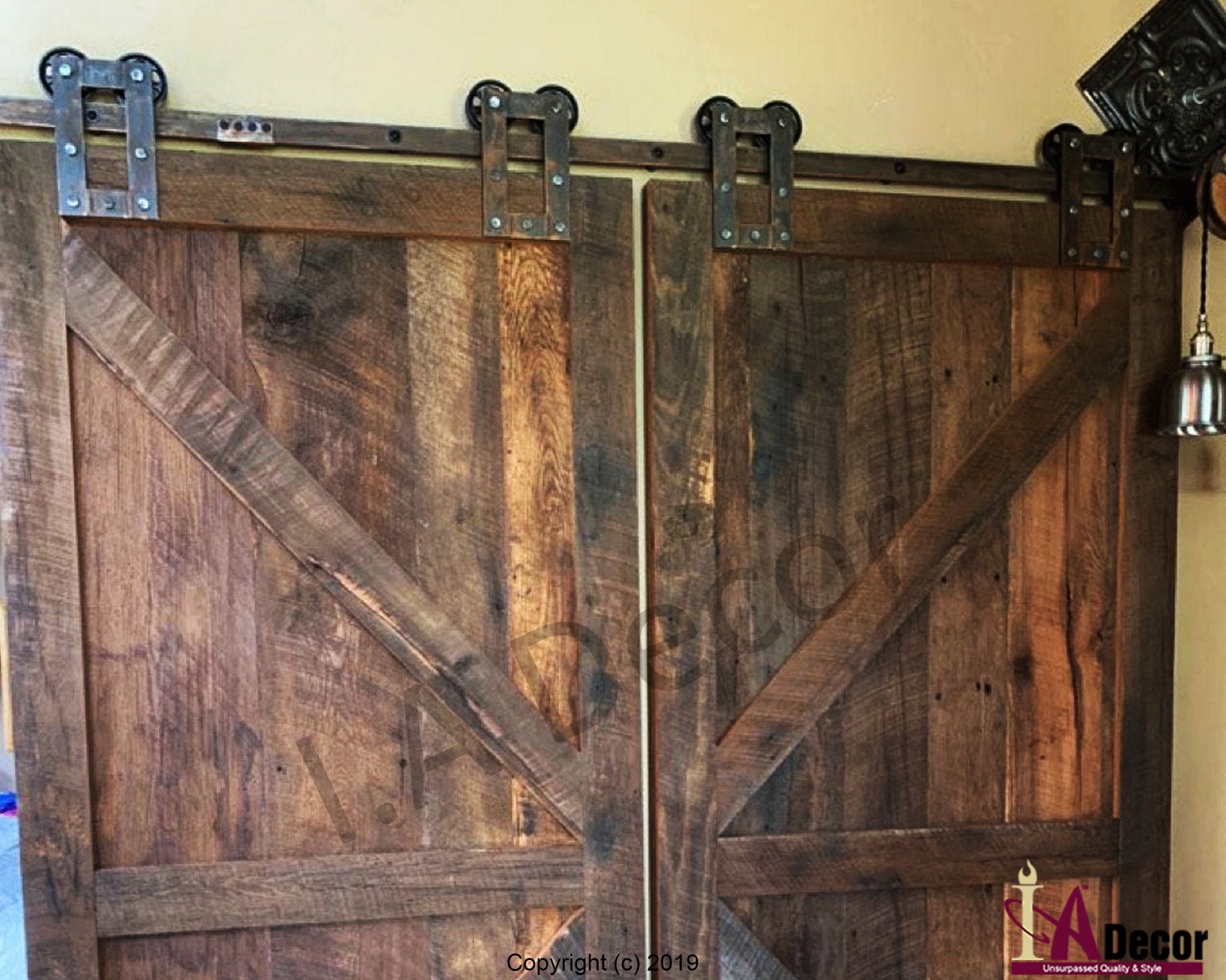 Industrial Barn Door Hardware Rusted Barn Door Hardware Etsy