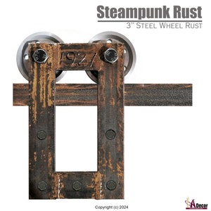 Industrial Barn Door Hardware REAL Rust Sliding Door Hardware Rusty Barn Door Hardware Barn Door Low Profile Custom Barn Door Hardware Best