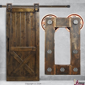 Industrial Barn Door Hardware REAL Rust Sliding Door Hardware Rusty Barn Door Hardware Barn Door Low Profile Custom Barn Door Hardware Best