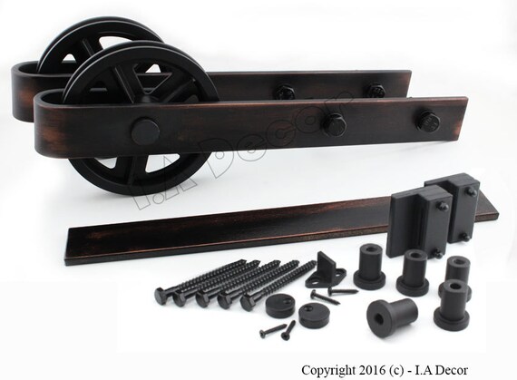 Barn Door Hardware Handrubbed Bronze Barn Door Bronze Barn Door Kit Sliding Barn Door Kit Oil Rubbed Bronze Up To 96