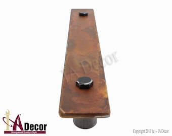 Real Rust Barn Door Handle – Industrial Modern Steel Pull – USA Made