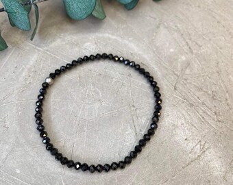Faceted spinel bracelet