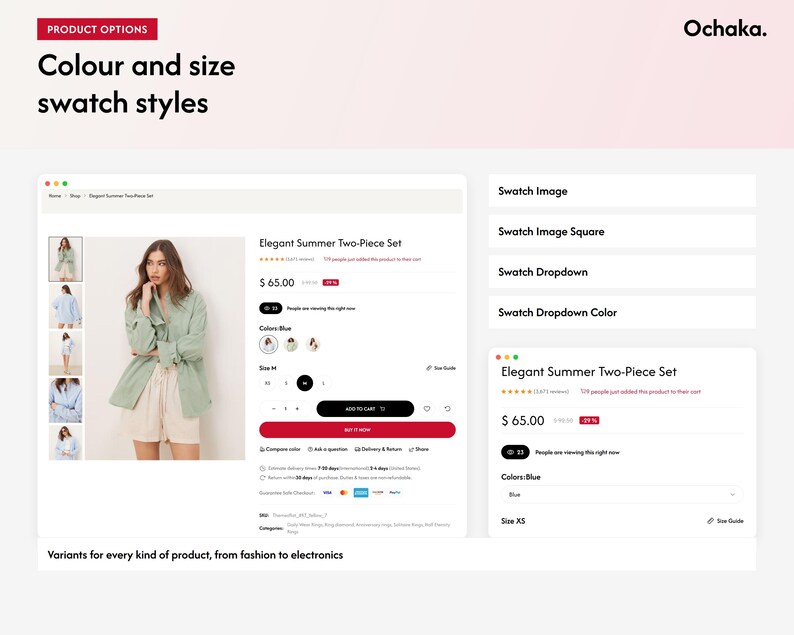 Plantilla Ochaka React, tema multipropósito para tienda online de comercio electrónico con ReactJS, sitio web para tiendas de moda y electrónica. imagen 9