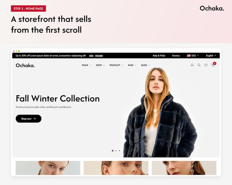 Plantilla Ochaka React, tema multipropósito para tienda online de comercio electrónico con ReactJS, sitio web para tiendas de moda y electrónica. imagen 4