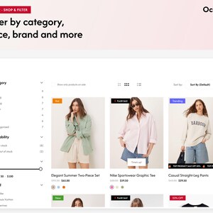 Plantilla Ochaka React, tema multipropósito para tienda online de comercio electrónico con ReactJS, sitio web para tiendas de moda y electrónica. imagen 6
