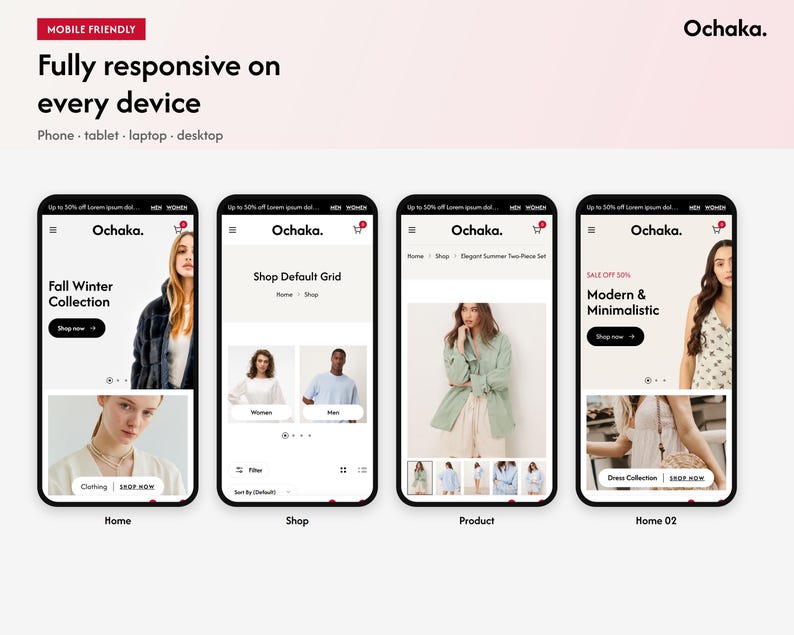 Plantilla Ochaka React, tema multipropósito para tienda online de comercio electrónico con ReactJS, sitio web para tiendas de moda y electrónica. imagen 18
