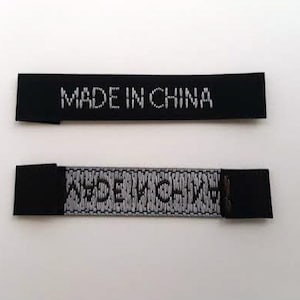 Red Polyester Woven Label for Clothing - China Woven Label and Garment  Label price
