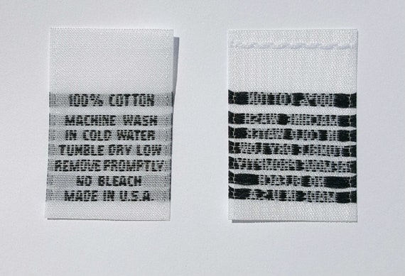 240 PCS WHITE WOVEN CLOTHING LABELS 4T 2T TODDLER SIZE TAGS 3T