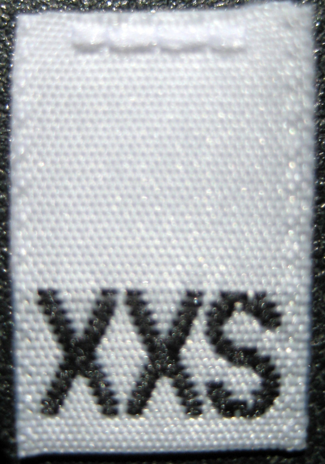100 Pcs White Woven Clothing Sewing Labels, Letter Size Tags - Extra ...