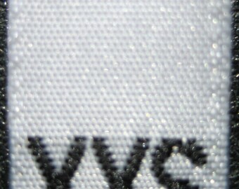 250 pcs White Woven Clothing Sewing Labels, Letter Size Tags - Extra Extra Small - XX-Small - XXS