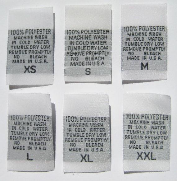 500 pcs WOVEN GARMENT SEWING LABELS /"MADE IN USA/" in White Free Shipping@USA