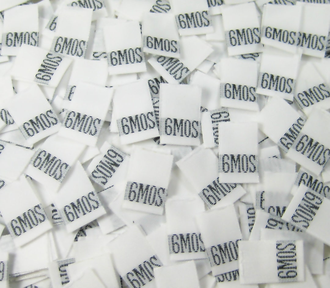 250 Pcs White Woven Sewing Clothing Apparel Labels, Toddler Infant Baby ...