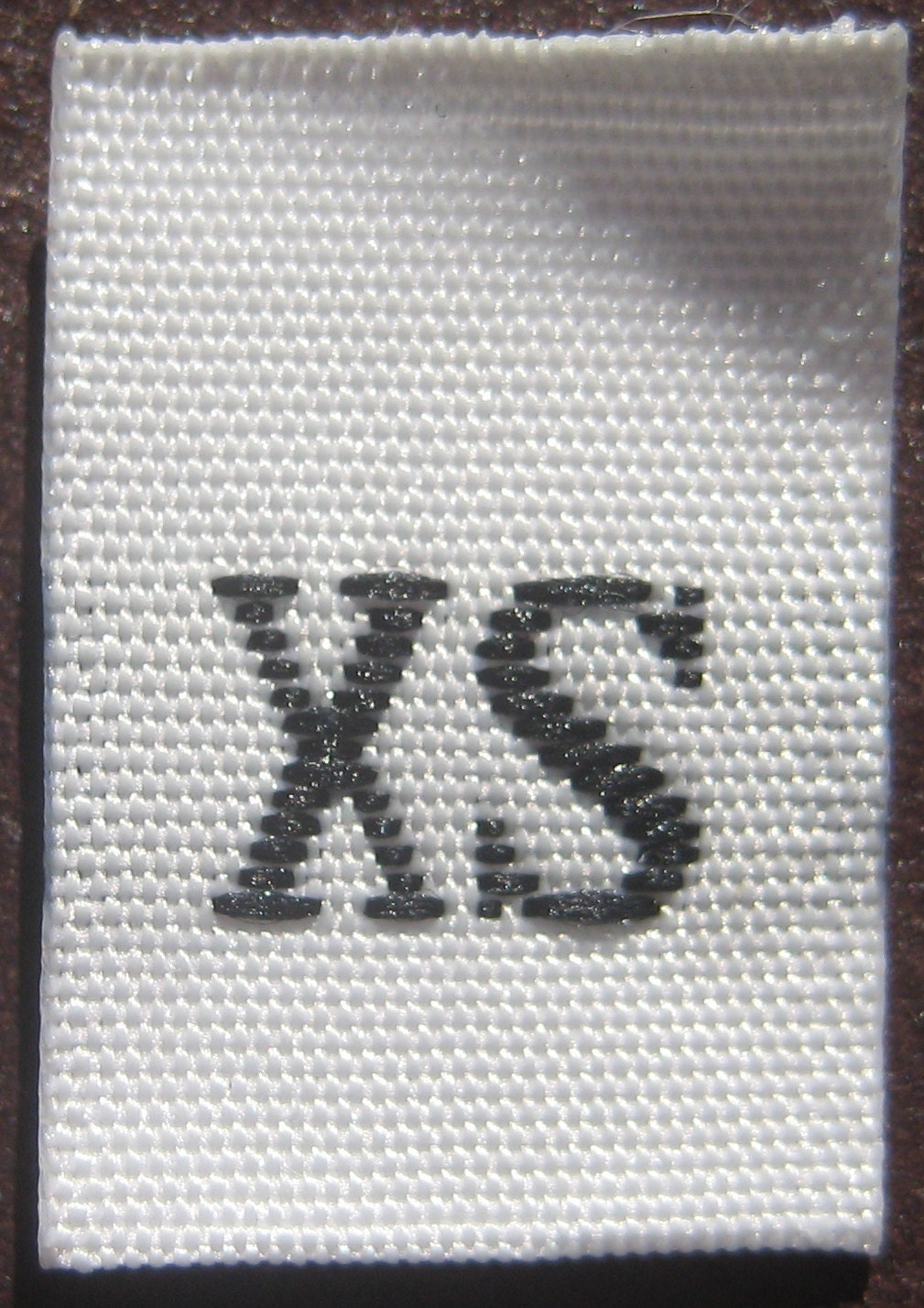 Mixed Lot of 500 Pcs White Woven Women Clothing Labels, Size Tags S/M, M/L,  L/XL 166 Pcs Each Size 