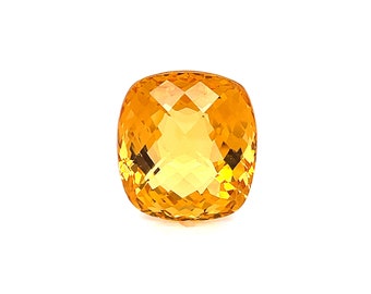 Cushion Shape Checkerboard Cut Citrine