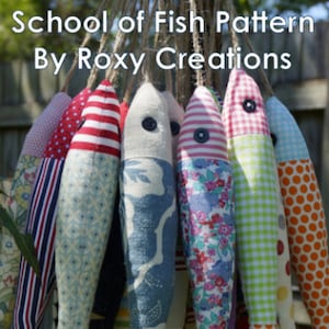 School of Fish- Fabric Fish Pattern- Digital Download