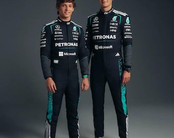 Traje de carreras Mercedes 2026 de Kimi Antonelli y George Russell