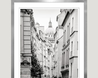 Paris photography, Black and white wall art, City Architecture art Large art print, Cityscape poster French wall decor 11x14 12x16