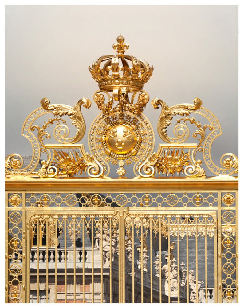 Gold Crown Wall Art Versailles Photography Extra Large Art Etsy