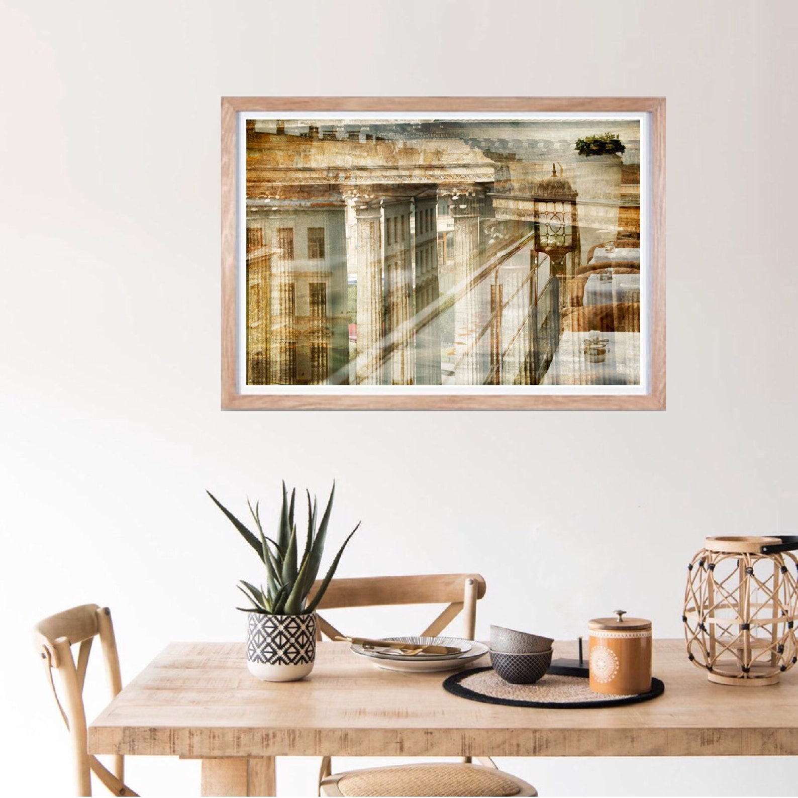 Abstract Architecture art City artwork Large wall art living Etsy