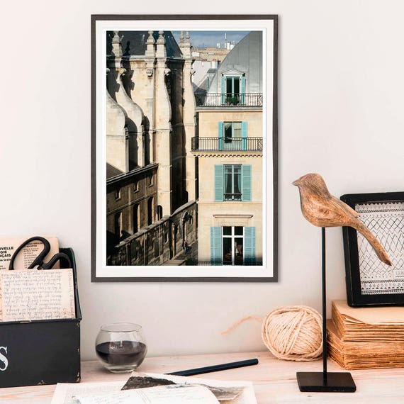 Paris Architecture Photography Windows Print French Living
