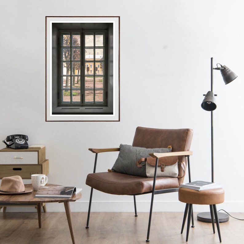 Window view Oversized art for Men Apartment Decor Large wall Etsy