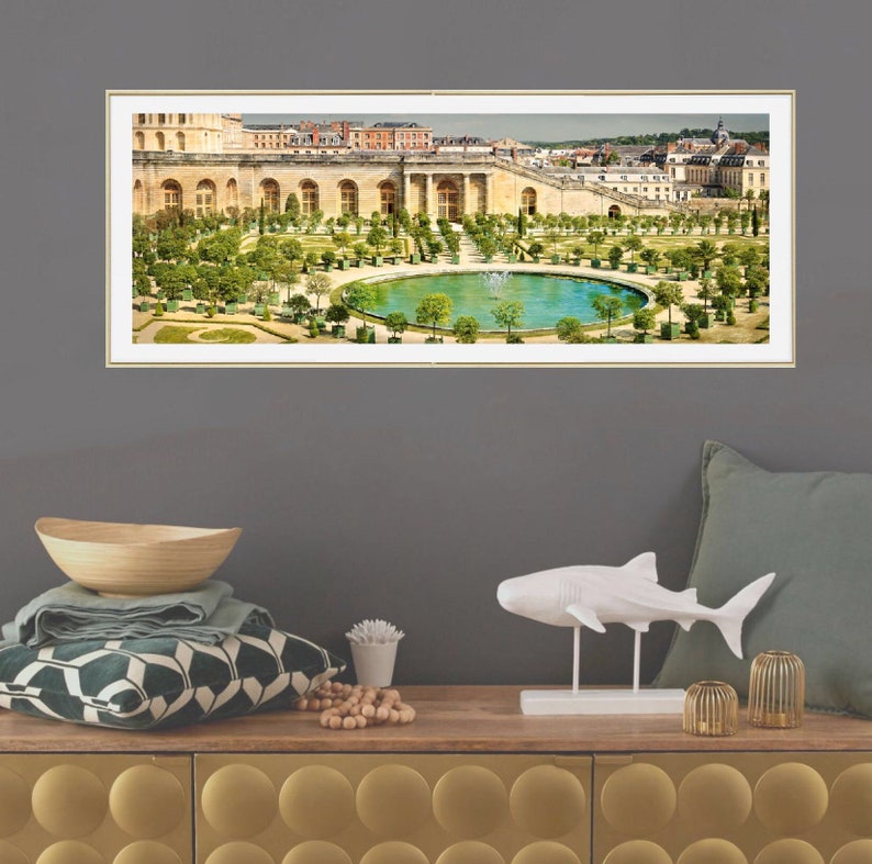 Versailles Print Long Narrow Wall Art Above Bed Panoramic | Etsy
