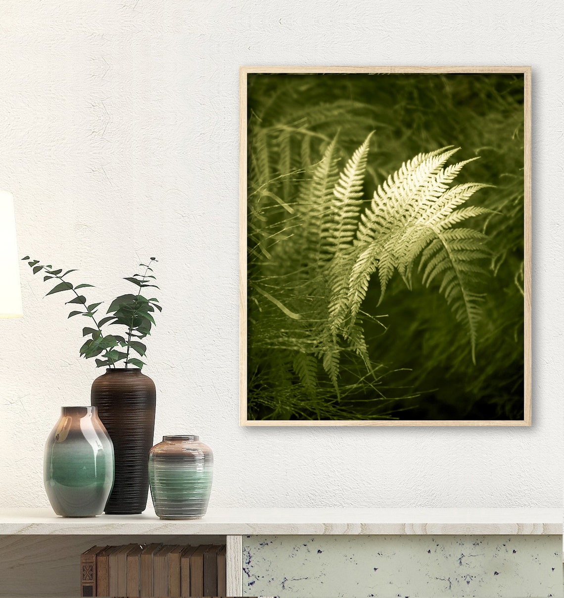 Fern art Botanical print Green leaf wall art Nature photos Etsy