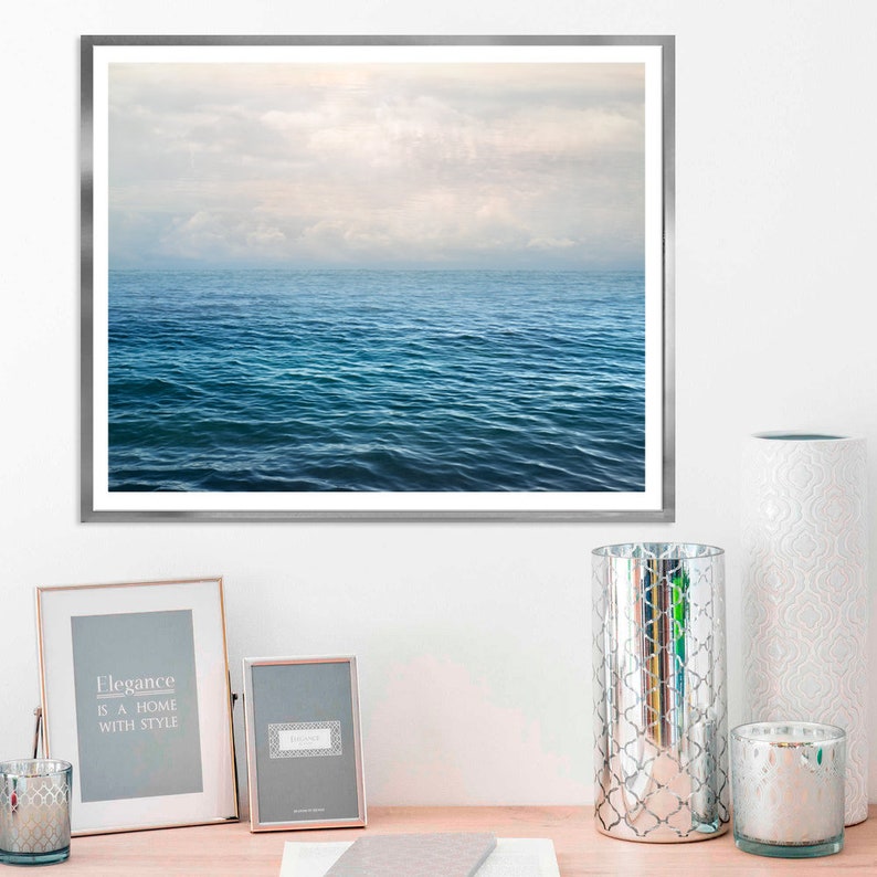 Ocean photography print Extra Large wall art Sea print Etsy