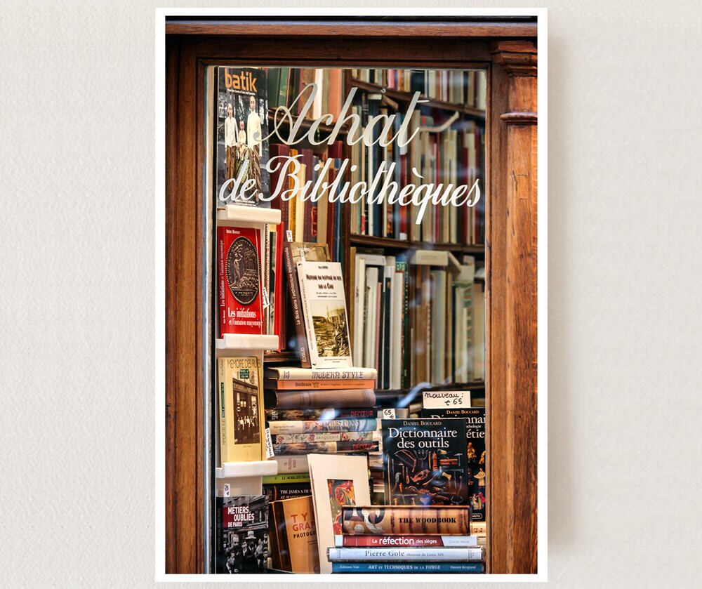 Books wall art photography Library art print Bookish gift Etsy
