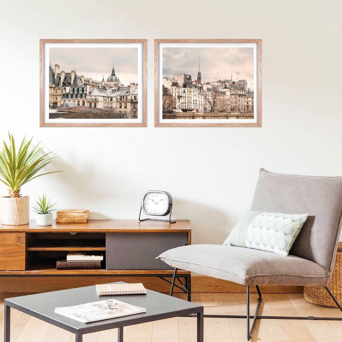 Paris wall art set of 2 prints Paris bedroom decor Etsy