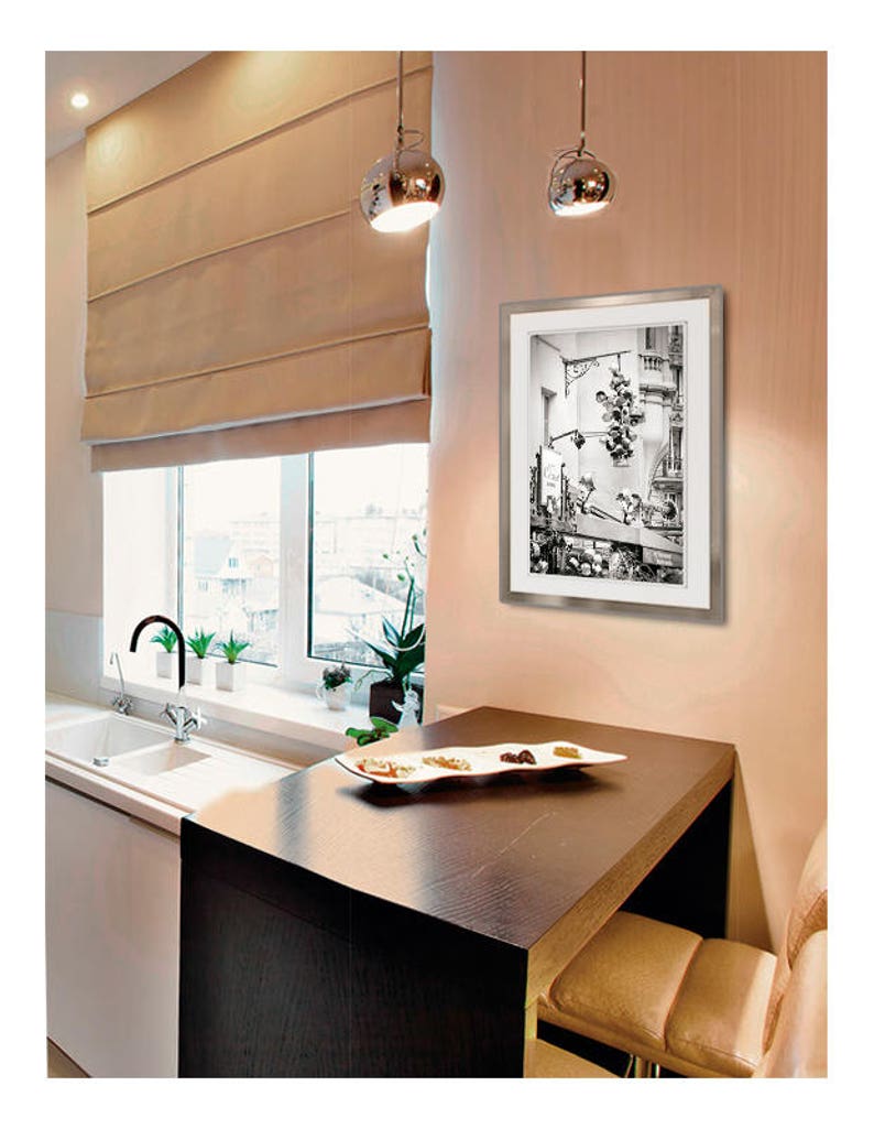 Paris cafe wall art Bistro prints French Dining room decor Etsy