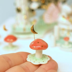 Handmade mushroom ornament / Toadstool home decoration