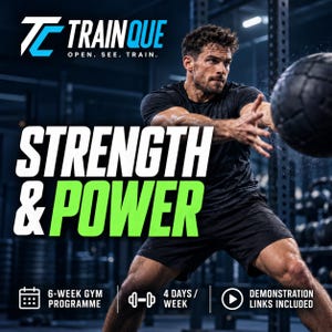 Plan de entrenamiento de fuerza y ​​potencia de 6 semanas en PDF / Rutina de 4 días