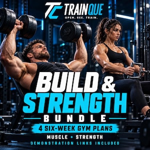 Muscle and Strength Workout Bundle PDF | 4 Six-Week Gym Plans