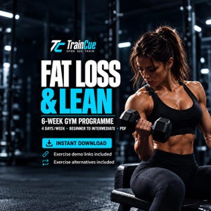 Gym Workout Plan PDF | 6-Week Fat Loss Programme | Strength and Conditioning | Incl. Video Demos
