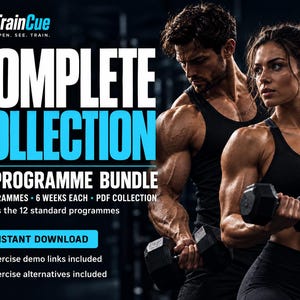 Complete Gym Workout Bundle PDF | 12 Six-Week Standard Plans